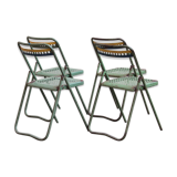 4 chairs of bleachers