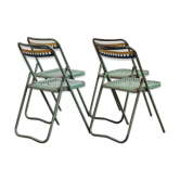 4 chairs of bleachers