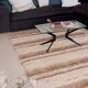 Double-thickness handmade rug made from recycled cotton