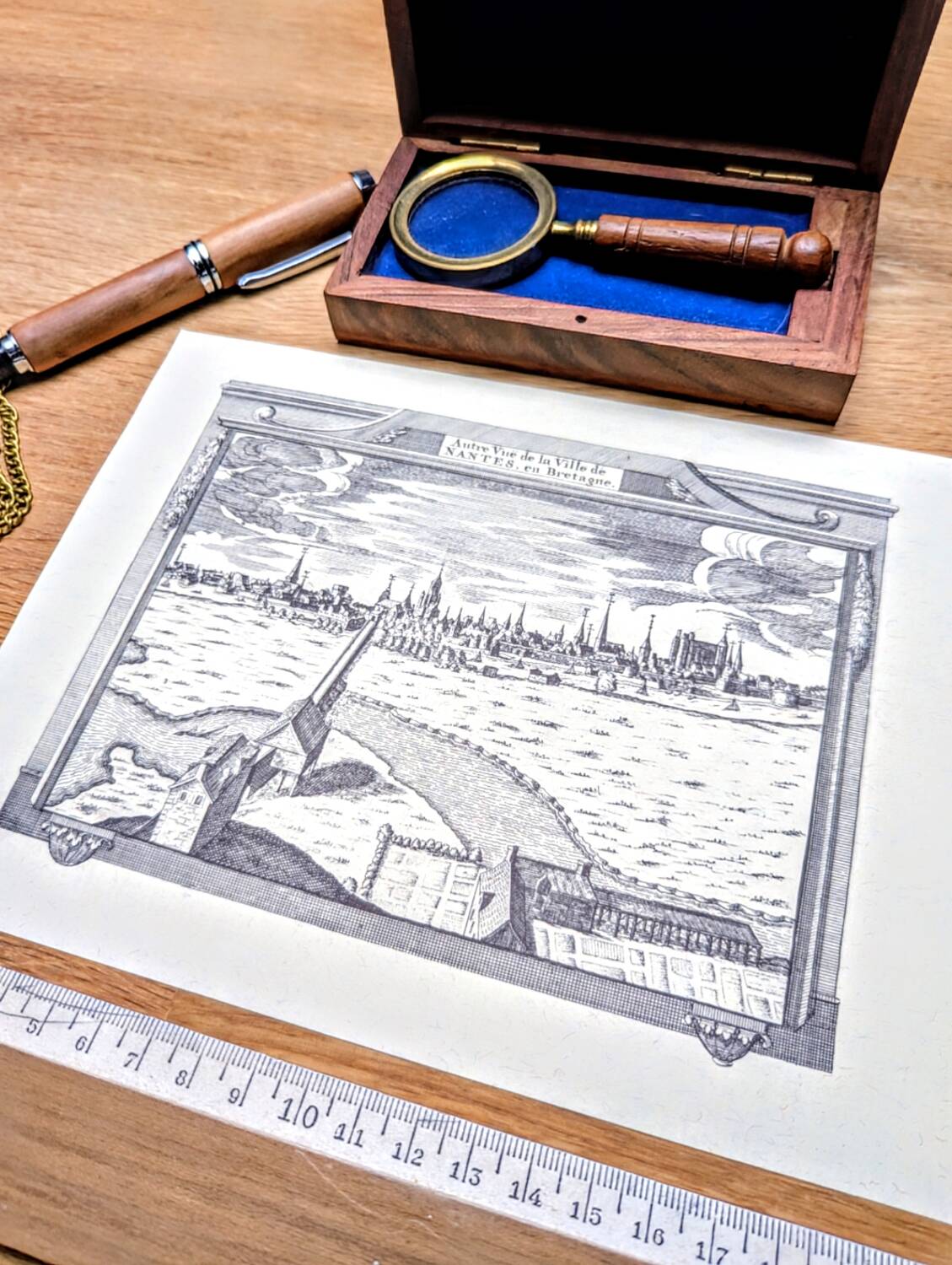 Printed in 1970, engraving from Nantes.