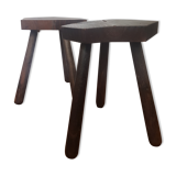 Set of 2 tripod stools