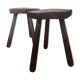 Set of 2 tripod stools