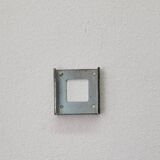 Vintage opaline and brass wall lights