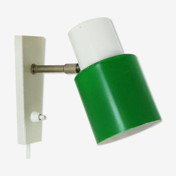 Vintage green & white wall light by Hala Zeist, 1970s