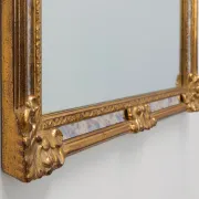Mirror with Acanthus Crest and Marbled Borderby Deknudt, Belgium, 20th Cent