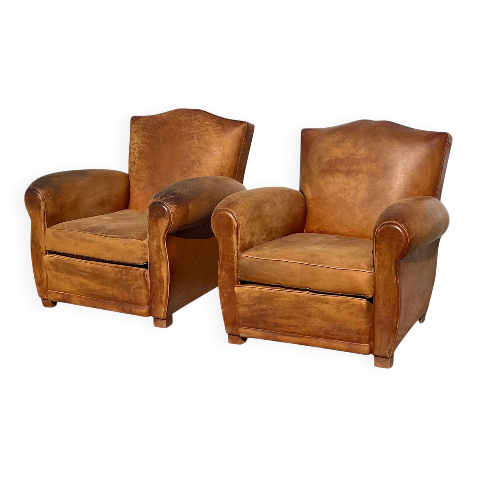 Pair of Club Armchairs