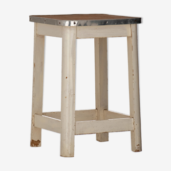 Tabouret bois vintage