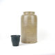 - Large vase in brown speckled sandstone signed "Bourdon Frères Paris"