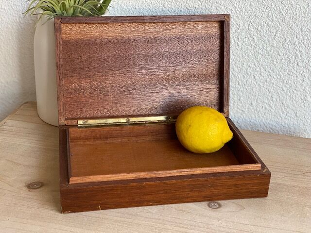 Coffret boite en loupe de bois