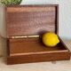 Coffret boite en loupe de bois