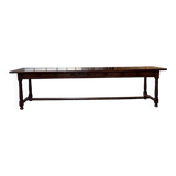 XXL table in solid dark walnut 3m