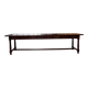 Table XXL noyer massif foncé 3m