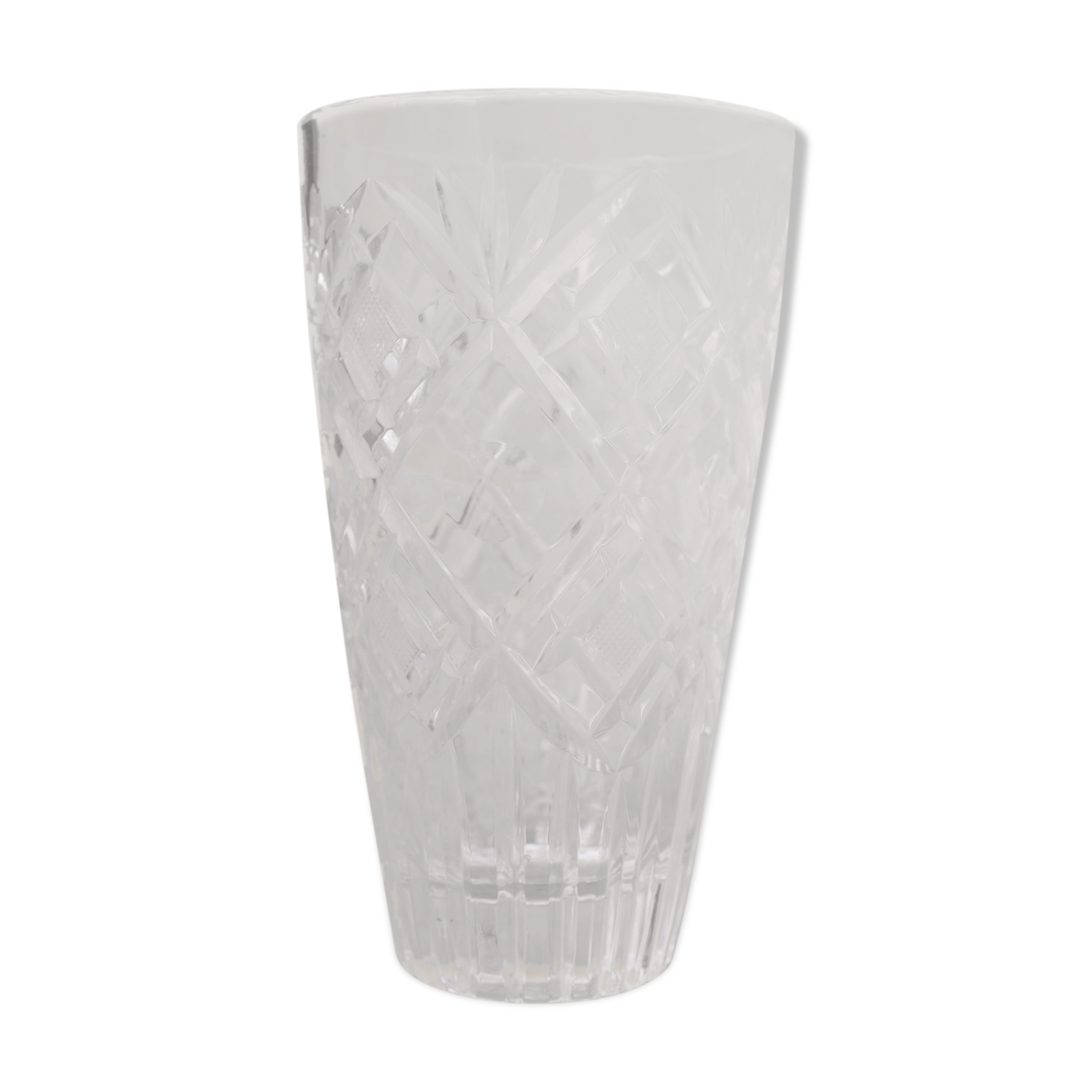 Vintage vase in cut crystal