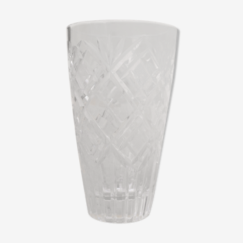 Vintage vase in cut crystal