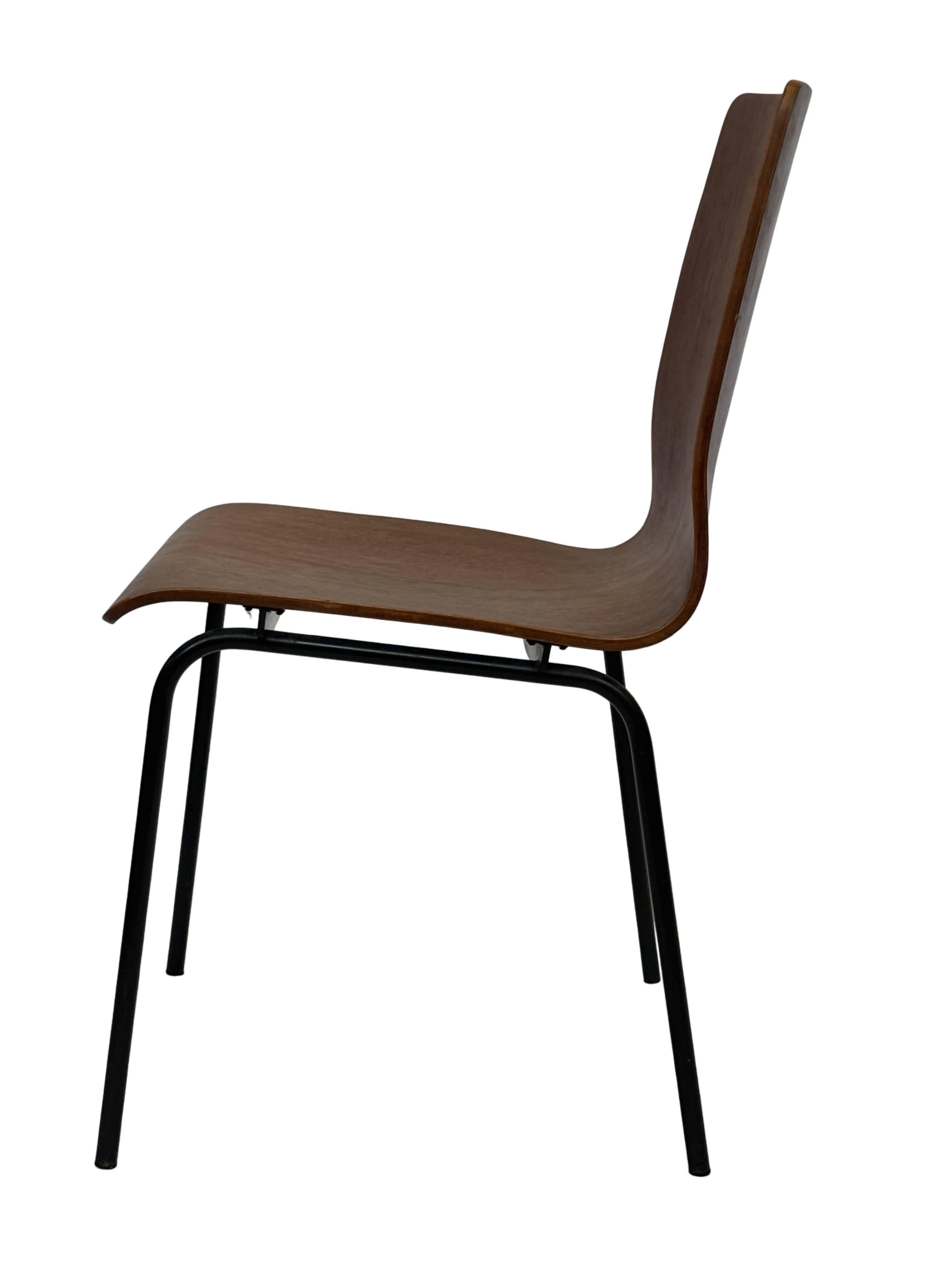 Vintage dining chair Friso Kramer for Auping 'Euroika' plywood design