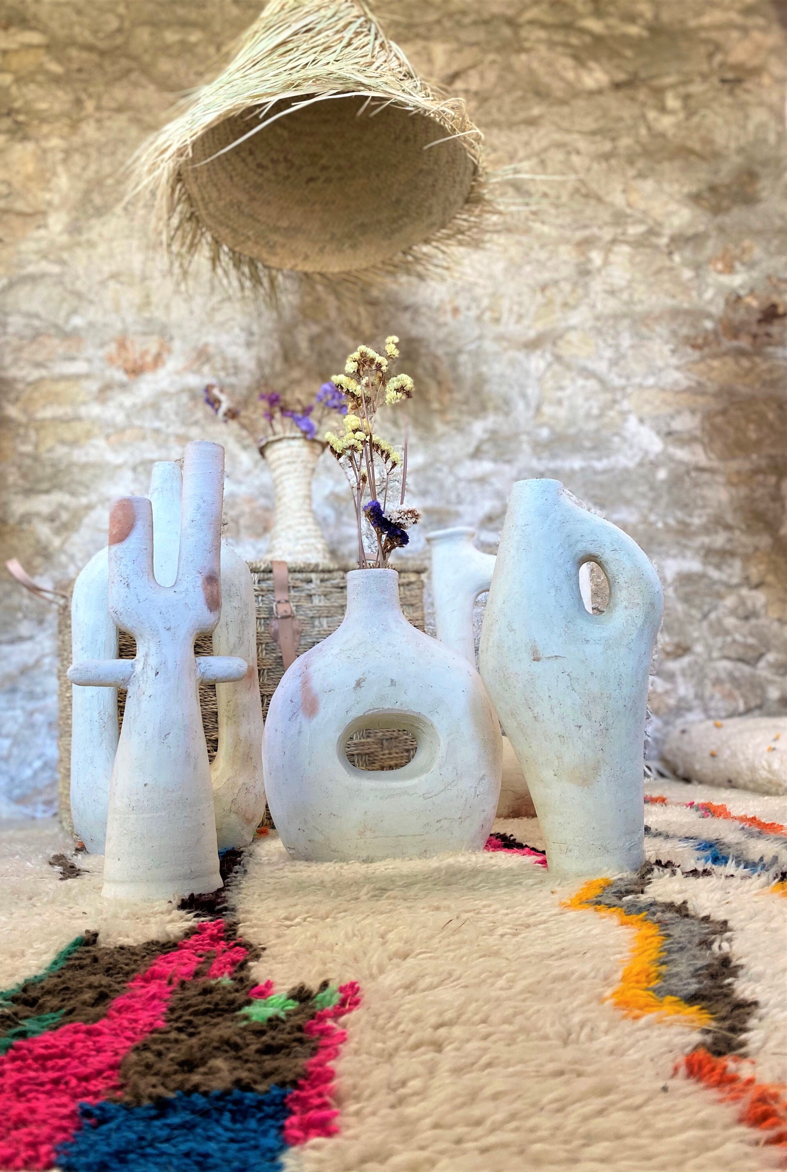 Terracotta vase /candle holder