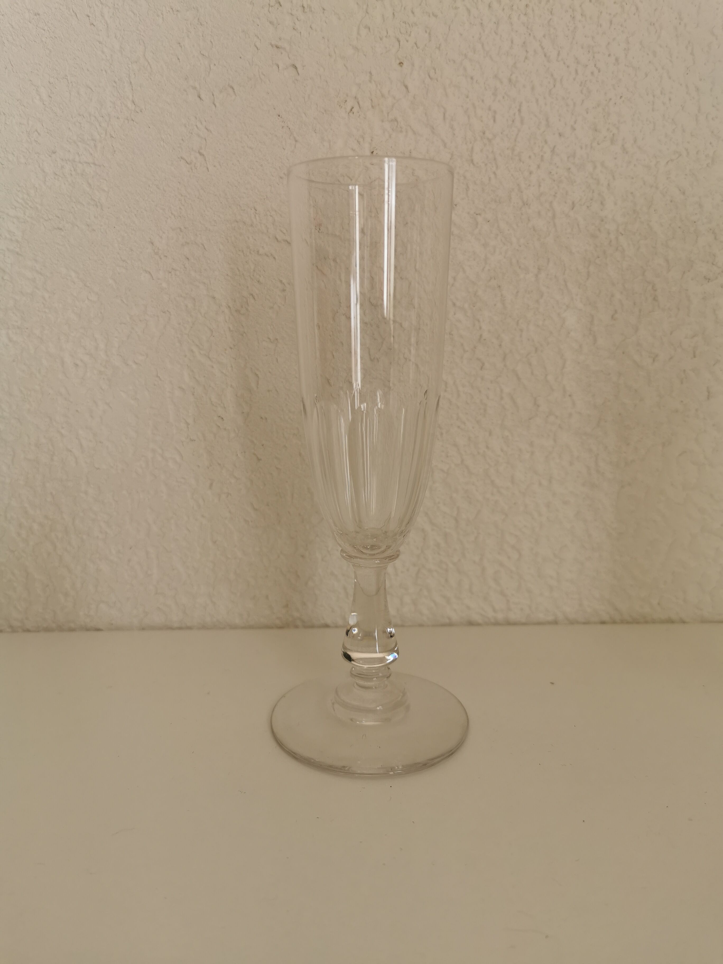 Lot of 6 crystal champagne flutes