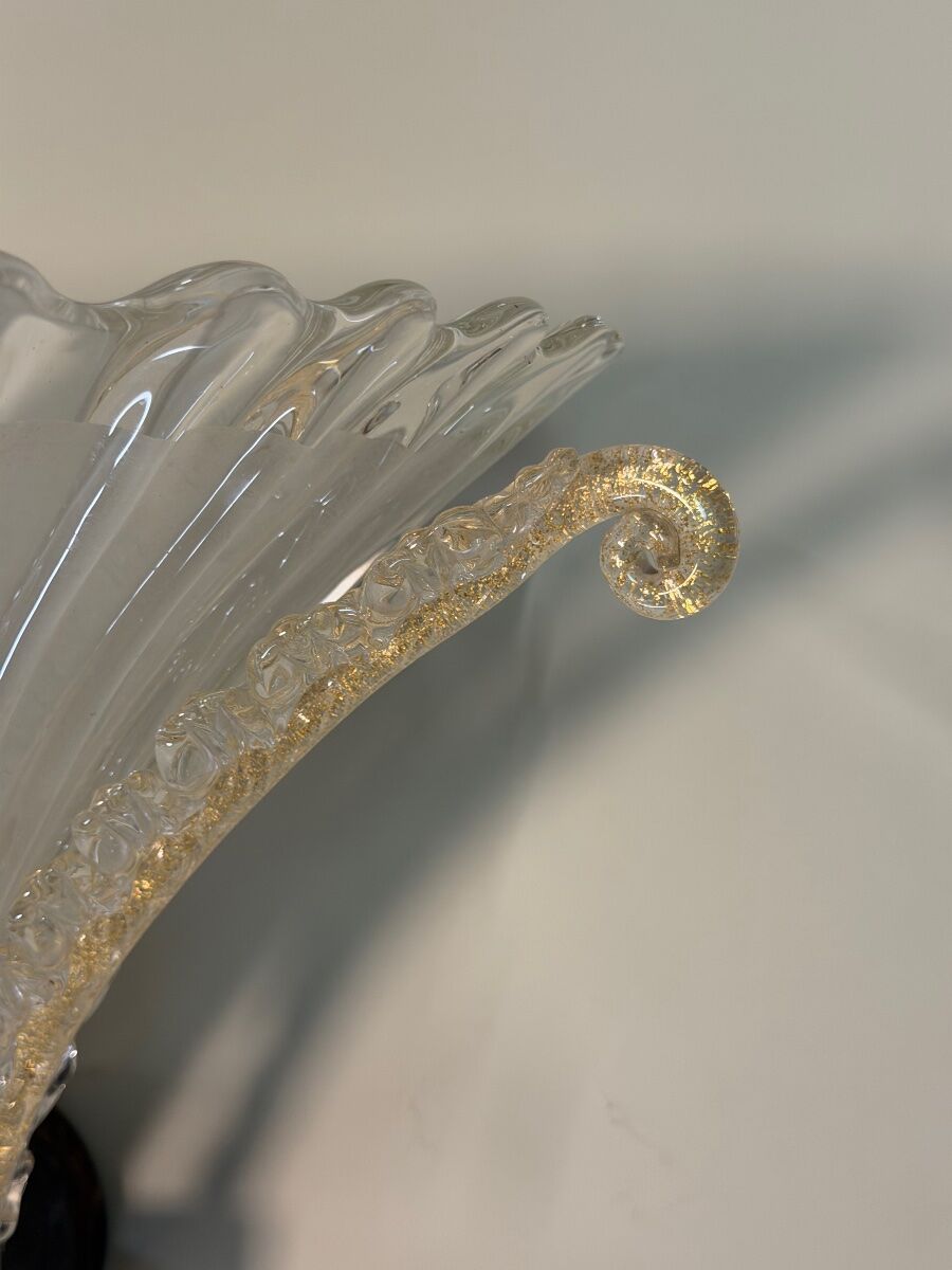Pair of Venetian wall lights in Murano glass by Seguso, circa 1930.