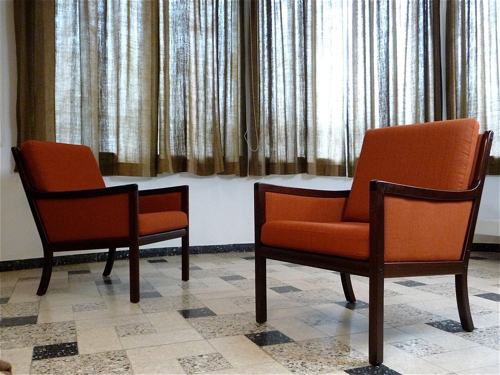 Fauteuils par Ole Wanscher pour Jeppsen, Danemark, années 1960.