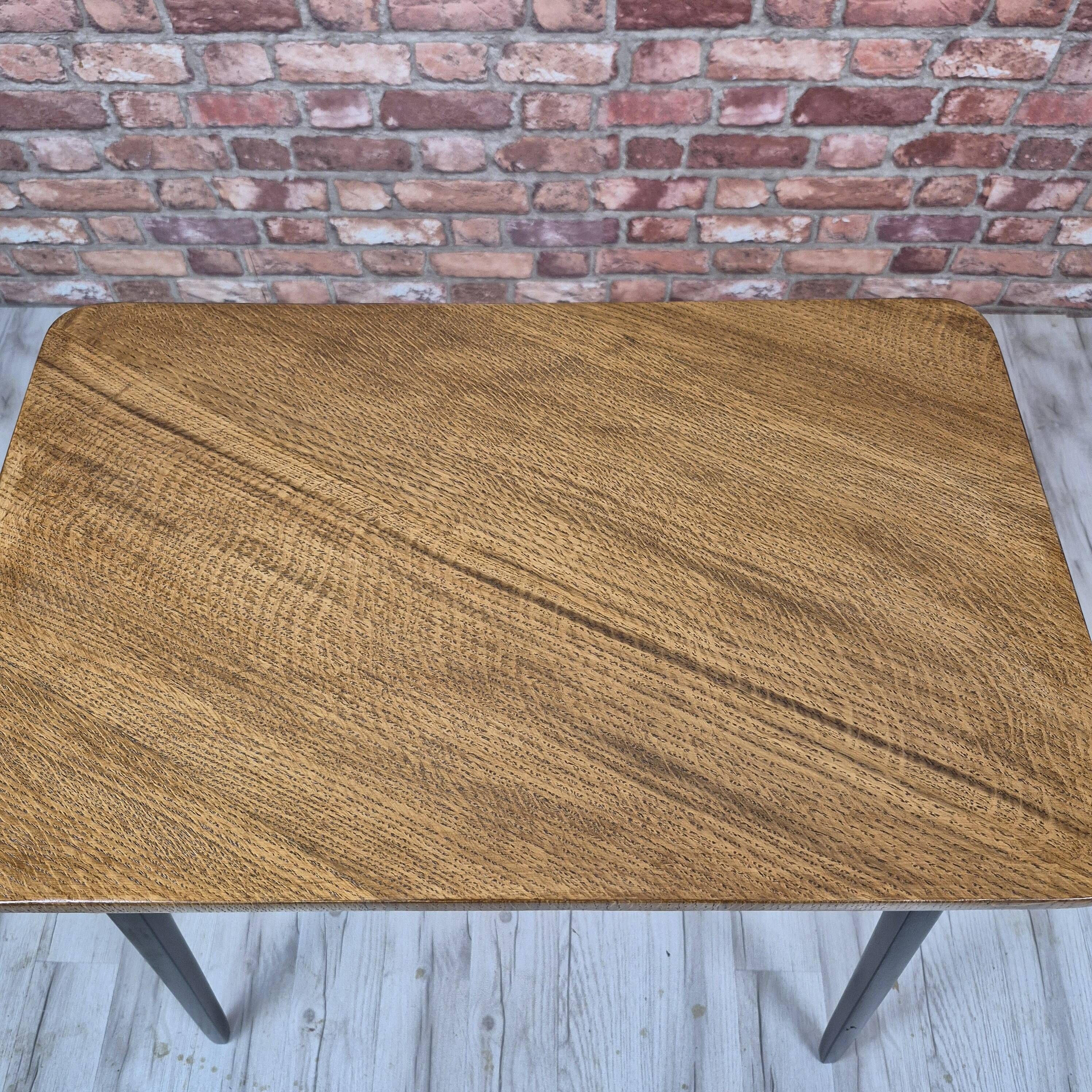 Restored Mid Century Modern Oak and Ash Radio Table Type 640-B 1970s