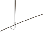 Pendant light in brass and lampshade white double lighting