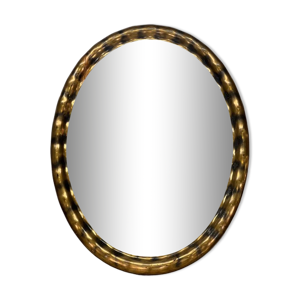 Miroir ovale vintage 'doré' 30x70cm