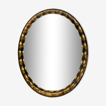vintage 'golden' oval mirror