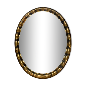 vintage 'golden' oval mirror