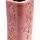 Vase herbier en grès rose de Raymonde Leduc à Vallauris