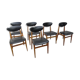 Series of six scandinavian chairs