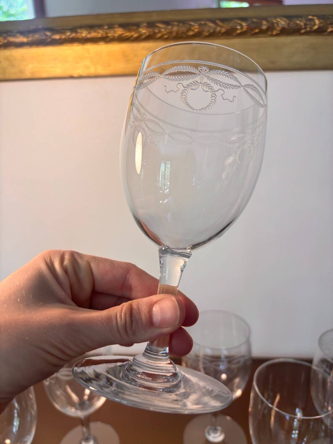 4 Perfection and 2 Byzantine Baccarat glasses