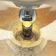 Mazzega Lampe Murano  Verre Puliginiso et inox 1971