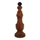 Antique turned wooden lamp base