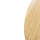 Retro oval wooden coffee table
