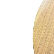 Table basse ovale rétro en bois
