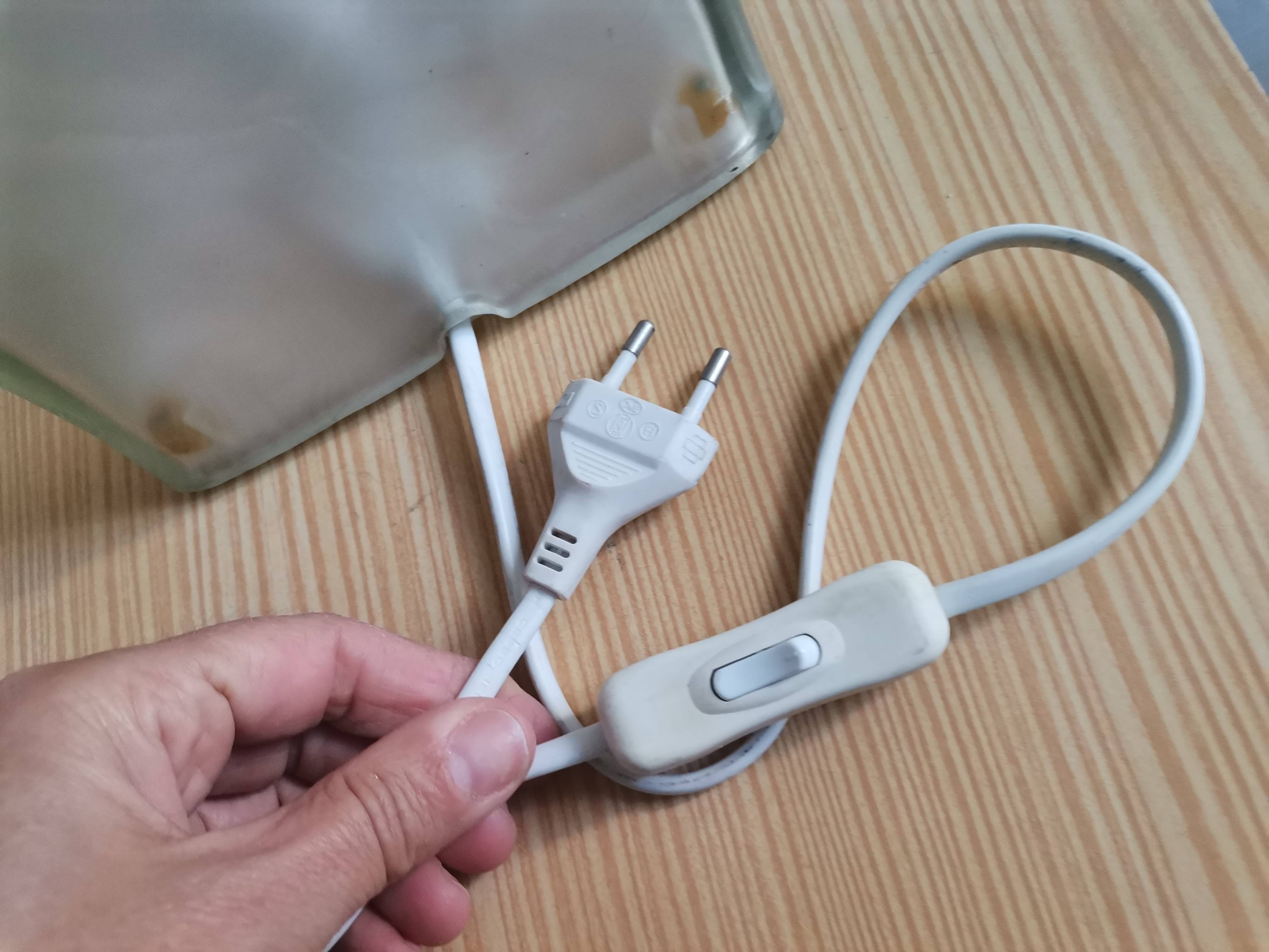 Vintage glass cube lamp iviken by ikea