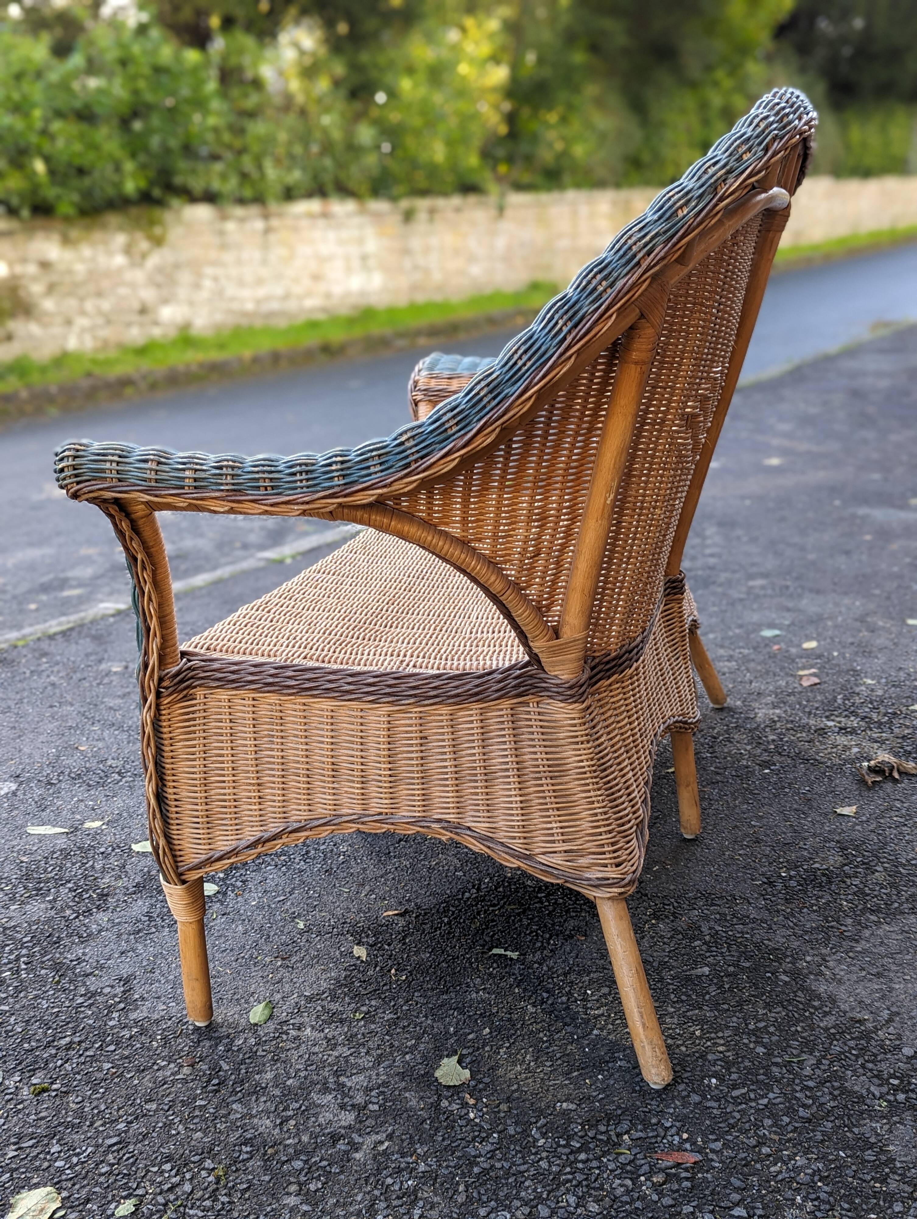 Rattan bench
