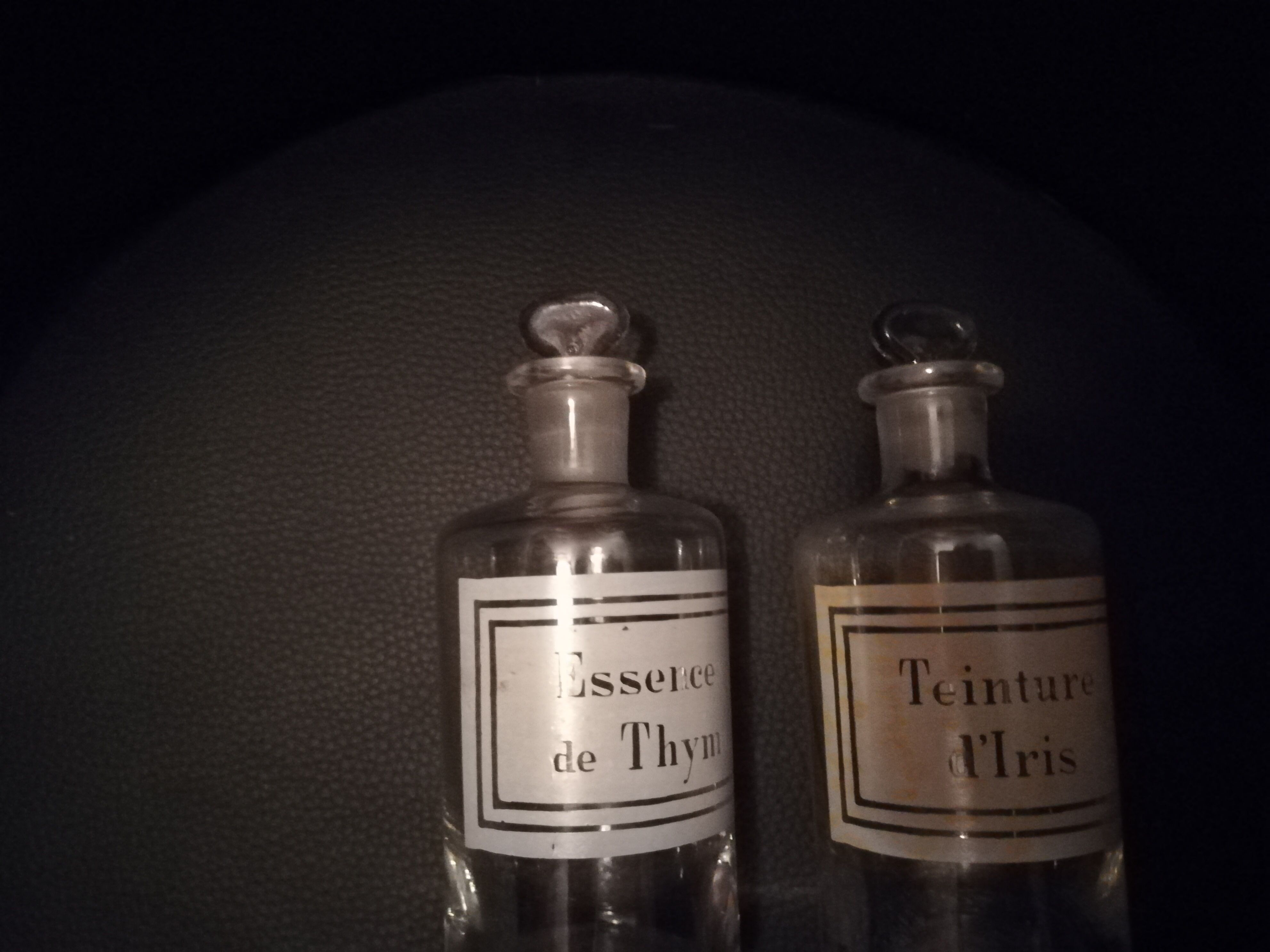 Pair of Pharmacy bottles