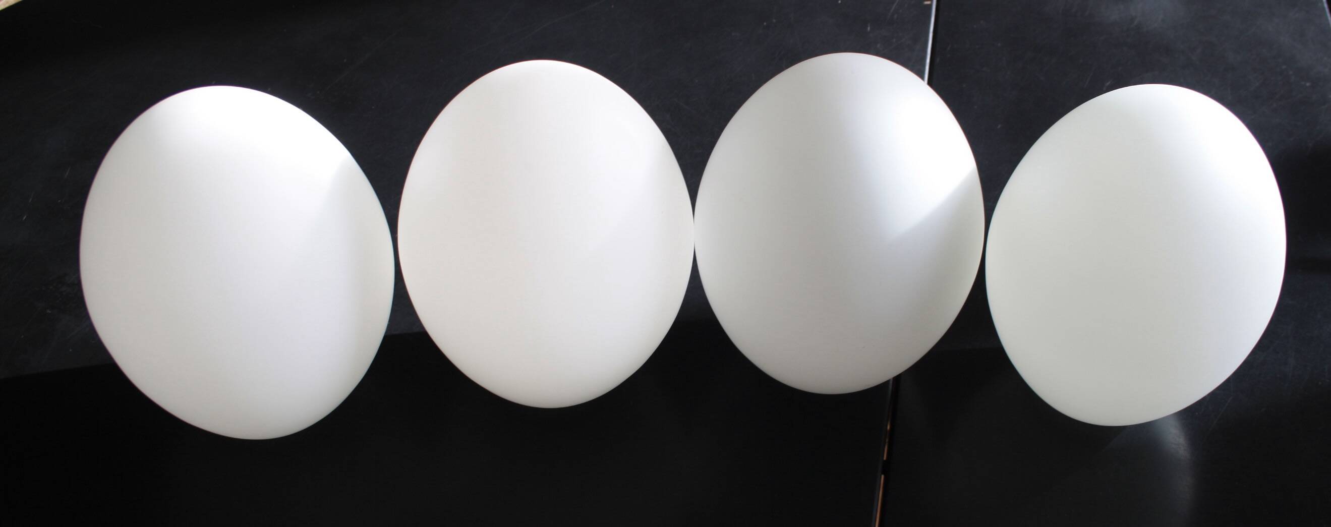 Sputnik metal & opaline chandelier