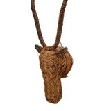 Tête d'antilope / Fait main / Rotin / Osier