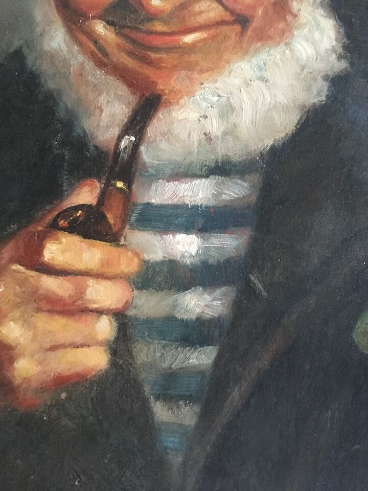 Portrait in oil former captain