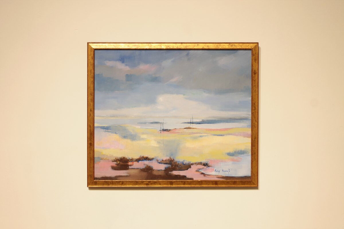 Oil painting on canvas "Evening Depth" by Adry Novoli