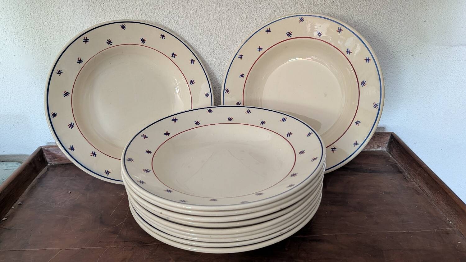 K&G Lunéville Pierre deep plates from the 1930s