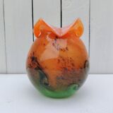 Vintage Gabriel Milesi Blown Glass Vase