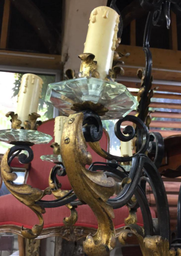Lustre fer forgé