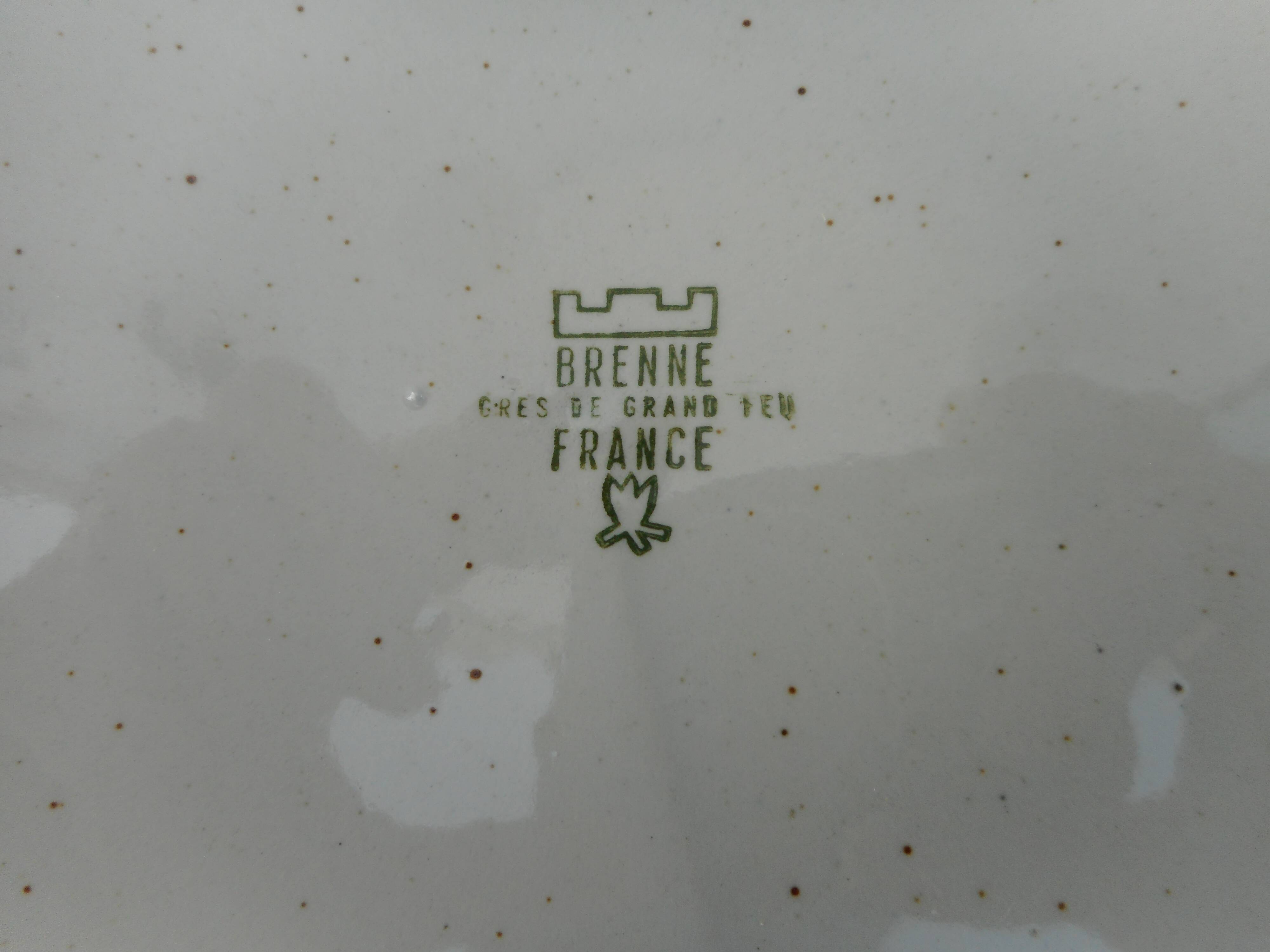 Lot de 6 assiettes plates en grès