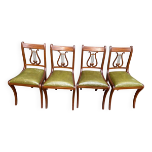 Lot de 4 chaises style - assise