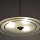 Czech Bauhaus Pendant in Chrome-Plated Steel and Milk Glass, 1930s