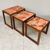 1960s marble nesting coffee table