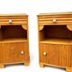 Paire de chevets Art Deco vintage 1950s